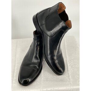 J Murphy Men's Black Leather Chelsea Boots Size 10M